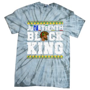 Juneteenth Black Melanin King History Month African Tie-Dye T-Shirt