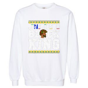 Juneteenth Black Melanin King History Month African Garment-Dyed Sweatshirt