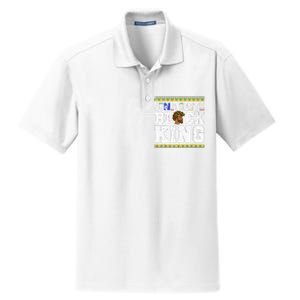 Juneteenth Black Melanin King History Month African Dry Zone Grid Polo