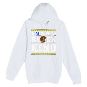 Juneteenth Black Melanin King History Month African Premium Pullover Hoodie