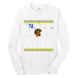 Juneteenth Black Melanin King History Month African Tall Long Sleeve T-Shirt