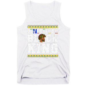 Juneteenth Black Melanin King History Month African Tank Top