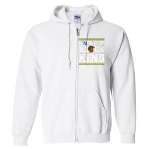 Juneteenth Black Melanin King History Month African Full Zip Hoodie