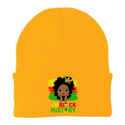 Juneteenth Black Melanin I Am Black History Month Gift Knit Cap Winter Beanie