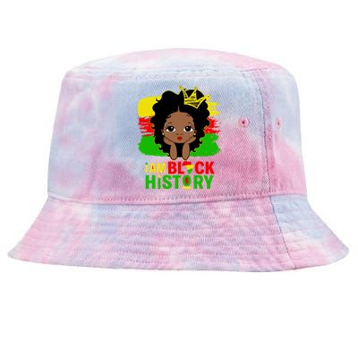 Juneteenth Black Melanin I Am Black History Month Gift Tie-Dyed Bucket Hat