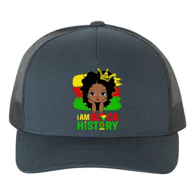 Juneteenth Black Melanin I Am Black History Month Gift Yupoong Adult 5-Panel Trucker Hat