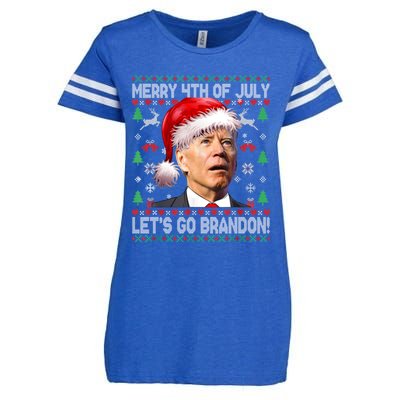 Joe Biden Merry 4th Of July Let's Go Branson Brandon Ugly Christmas Sweater Enza Ladies Jersey Football T-Shirt