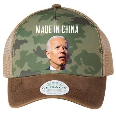 Joe Biden Made In China Joe Biden Is An Idiot Legacy Tie Dye Trucker Hat