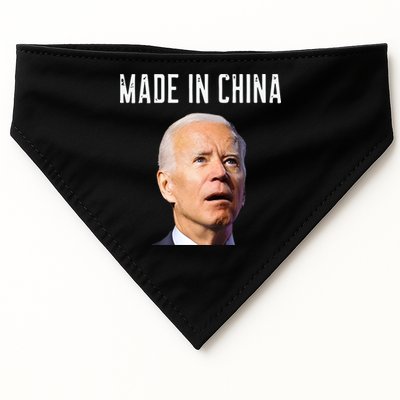 Joe Biden Made In China Joe Biden Is An Idiot USA-Made Doggie Bandana