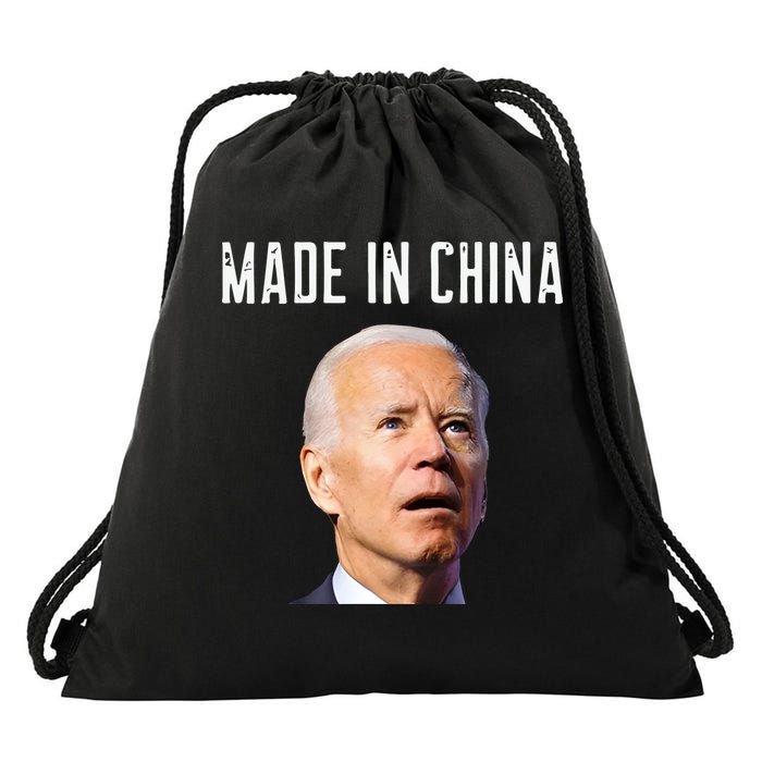 Joe Biden Made In China Joe Biden Is An Idiot Drawstring Bag