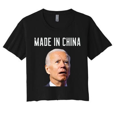 Joe Biden Made In China Joe Biden Is An Idiot Crop Top
