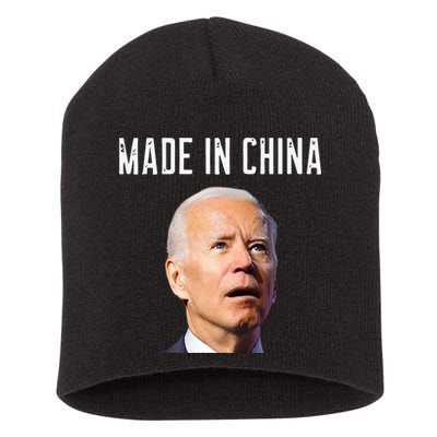 Joe Biden Made In China Joe Biden Is An Idiot Short Acrylic Beanie