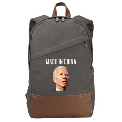 Joe Biden Made In China Joe Biden Is An Idiot Cotton Canvas Backpack