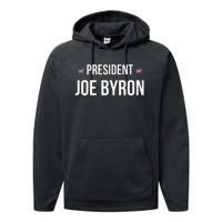 Joe Byron Meme President Performance Fleece Hoodie