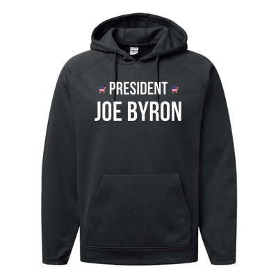 Joe Byron Meme President Performance Fleece Hoodie