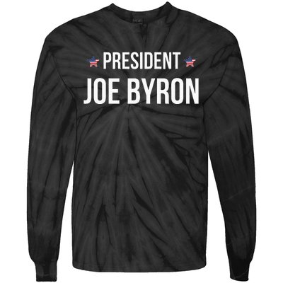 Joe Byron Meme President Tie-Dye Long Sleeve Shirt