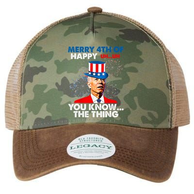 Joe Biden Merry 4th Of You Know The Thing 4th Of July Legacy Tie Dye Trucker Hat