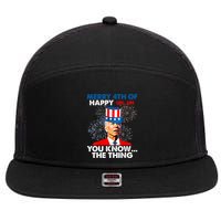 Joe Biden Merry 4th Of You Know The Thing 4th Of July 7 Panel Mesh Trucker Snapback Hat