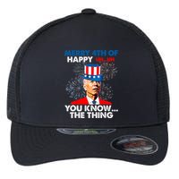 Joe Biden Merry 4th Of You Know The Thing 4th Of July Flexfit Unipanel Trucker Cap
