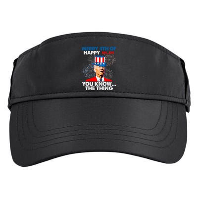 Joe Biden Merry 4th Of You Know The Thing 4th Of July Adult Drive Performance Visor