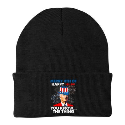 Joe Biden Merry 4th Of You Know The Thing 4th Of July Beanie