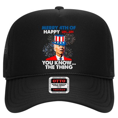 Joe Biden Merry 4th Of You Know The Thing 4th Of July Trucker Hat