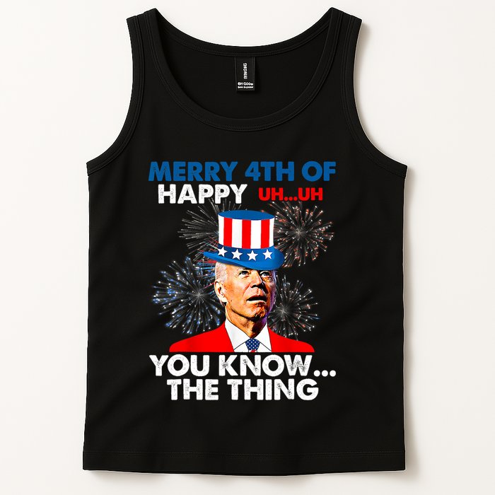 Joe Biden Merry 4th Of You Know The Thing 4th Of July Tank Top