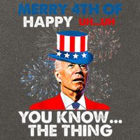 Joe Biden Merry 4th Of You Know The Thing 4th Of July Cotton Canvas Backpack
