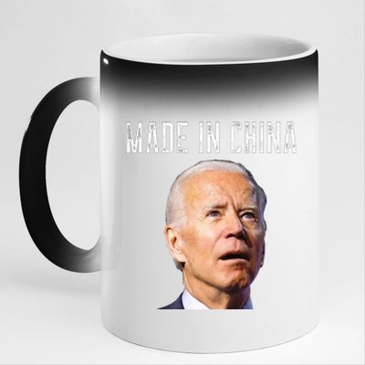 Joe Biden Made In China Joe Biden Is An Idiot 11oz Black Color Changing Mug