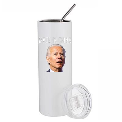 Joe Biden Made In China Joe Biden Is An Idiot Stainless Steel Tumbler