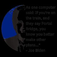 Joe Biden Meme Portal Bridge Anti Democrats Stripe Pom Pom Beanie