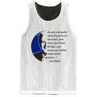 Joe Biden Meme Portal Bridge Anti Democrats Mesh Reversible Basketball Jersey Tank