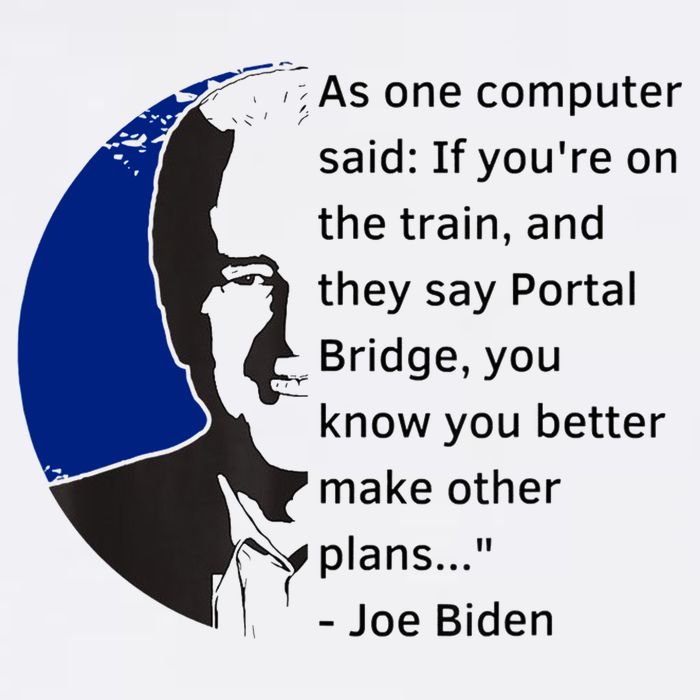 Joe Biden Meme Portal Bridge Anti Democrats Short Acrylic Beanie