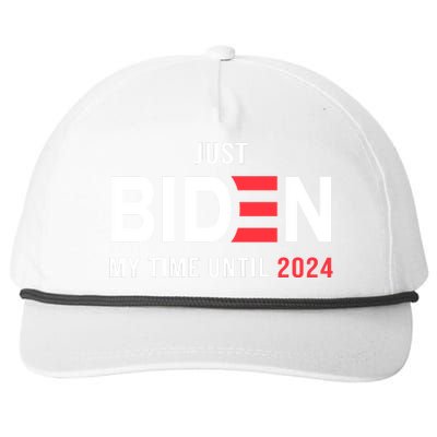 Just Biden My Time Until 2024 Snapback Five-Panel Rope Hat