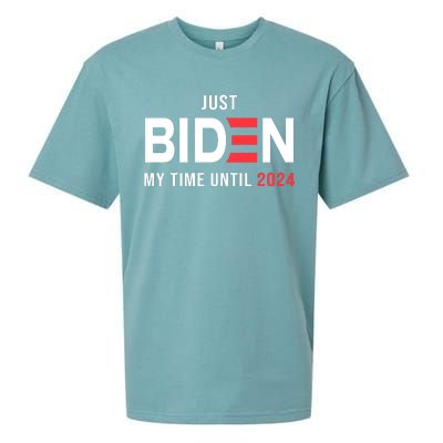 Just Biden My Time Until 2024 Sueded Cloud Jersey T-Shirt