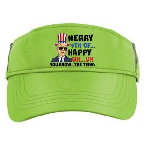 Joe Biden Merry 4th Of Happy Uh You Know The Thing Adult Drive Performance Visor