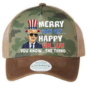 Joe Biden Merry 4th Of Happy Uh You Know The Thing Legacy Tie Dye Trucker Hat