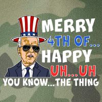 Joe Biden Merry 4th Of Happy Uh You Know The Thing Legacy Tie Dye Trucker Hat