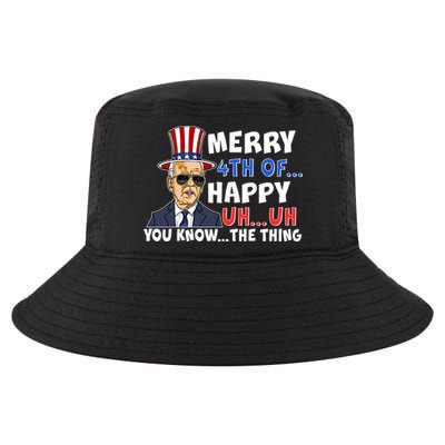Joe Biden Merry 4th Of Happy Uh You Know The Thing Cool Comfort Performance Bucket Hat