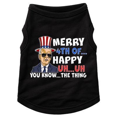 Joe Biden Merry 4th Of Happy Uh You Know The Thing Doggie Tank