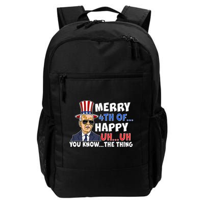 Joe Biden Merry 4th Of Happy Uh You Know The Thing Backpack
