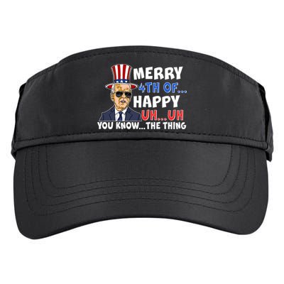 Joe Biden Merry 4th Of Happy Uh You Know The Thing Adult Drive Performance Visor