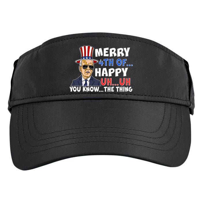 Joe Biden Merry 4th Of Happy Uh You Know The Thing Adult Drive Performance Visor