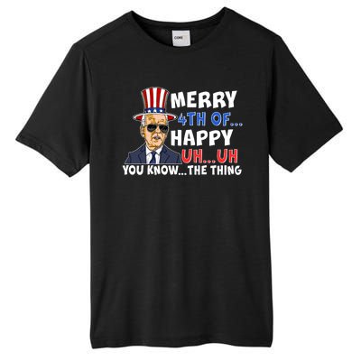 Joe Biden Merry 4th Of Happy Uh You Know The Thing Tall Fusion ChromaSoft Performance T-Shirt