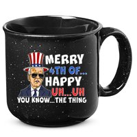Joe Biden Merry 4th Of Happy Uh You Know The Thing 15oz Campfire Ceramic Mug