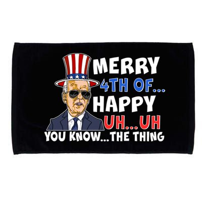 Joe Biden Merry 4th Of Happy Uh You Know The Thing Microfiber Hand Towel