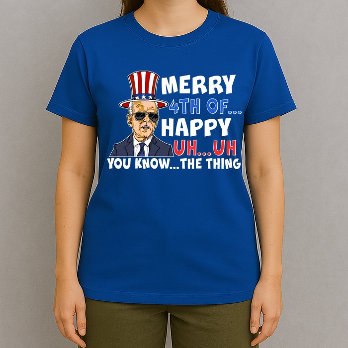 Joe Biden Merry 4th Of Happy Uh You Know The Thing T-Shirt