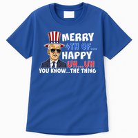 Joe Biden Merry 4th Of Happy Uh You Know The Thing Tall T-Shirt