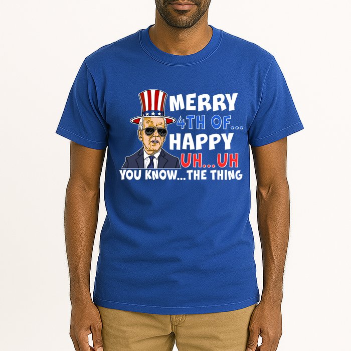 Joe Biden Merry 4th Of Happy Uh You Know The Thing Tall T-Shirt