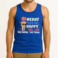 Joe Biden Merry 4th Of Happy Uh You Know The Thing Tank Top